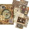 Ciao Bella Decoupage|Seidenpapier & Strohseide>Motiv-Strohseiden Sortiment "Cabinet of Curiosities", 8er-Set