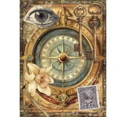 Ciao Bella Decoupage|Seidenpapier & Strohseide>Motiv-Strohseiden Sortiment "Cabinet of Curiosities", 8er-Set