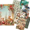 Ciao Bella Seidenpapier & Strohseide|Decoupage>Motiv-Strohseiden Sortiment "Cosy Christmas", 8er-Set