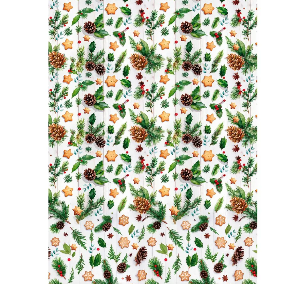 Ciao Bella Seidenpapier & Strohseide|Decoupage>Motiv-Strohseiden Sortiment "Cosy Christmas", 8er-Set