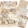 Ciao Bella Decoupage|Seidenpapier & Strohseide>Motiv-Strohseiden Sortiment "Winter Season", 4er-Set