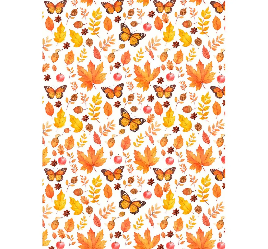 Ciao Bella Decoupage|Seidenpapier & Strohseide>Motiv-Strohseiden Sortiment "Hallo Herbst", 8er-Set