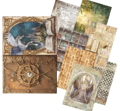 Ciao Bella Decoupage|Seidenpapier & Strohseide>Motiv-Strohseiden Sortiment "Wizard Academy"