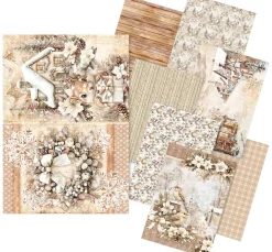 Ciao Bella Decoupage|Seidenpapier & Strohseide>Motiv-Strohseiden Sortiment "Winter Season", 8er-Set