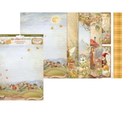 Stamperia Decoupage|Seidenpapier & Strohseide>Motiv-Strohseiden Sortiment "Whispering Woods"