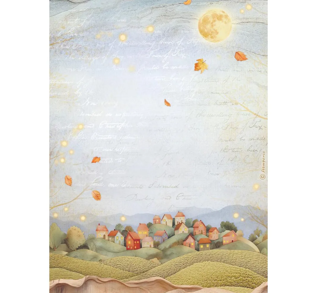 Stamperia Decoupage|Seidenpapier & Strohseide>Motiv-Strohseiden Sortiment "Whispering Woods"