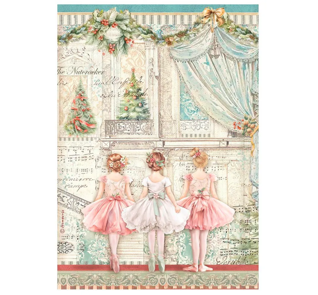 Stamperia Seidenpapier & Strohseide|Decoupage>Motiv-Strohseiden Sortiment "The Nutcracker"