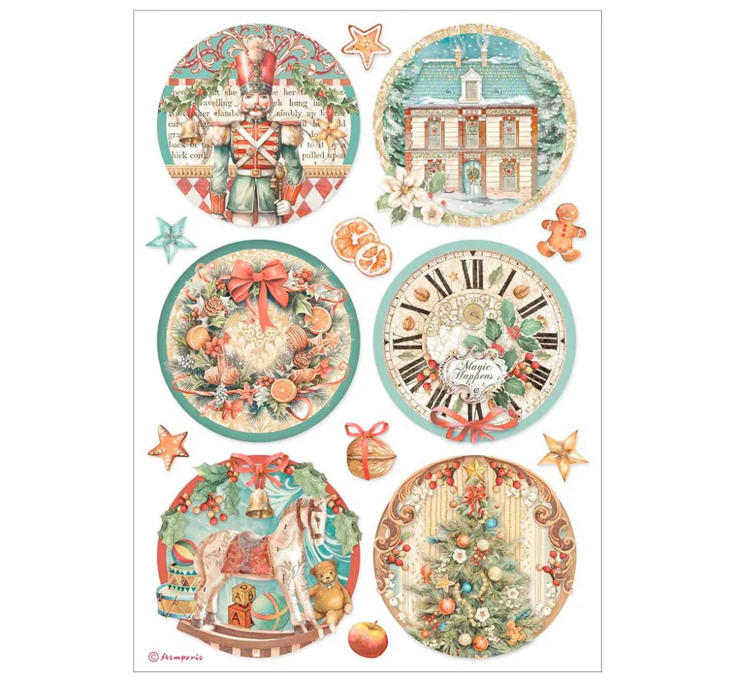 Stamperia Seidenpapier & Strohseide|Decoupage>Motiv-Strohseiden Sortiment "The Nutcracker"