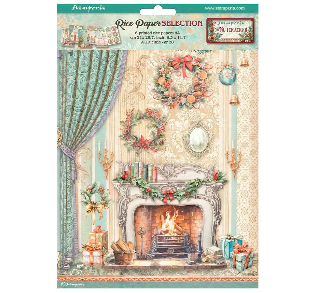Stamperia Seidenpapier & Strohseide|Decoupage>Motiv-Strohseiden Sortiment "The Nutcracker"