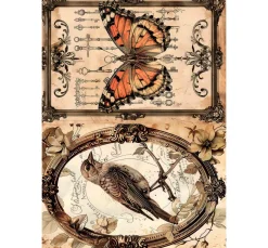 Ciao Bella Decoupage|Seidenpapier & Strohseide>Motiv-Strohseiden Sortiment "Schönheiten der Natur"