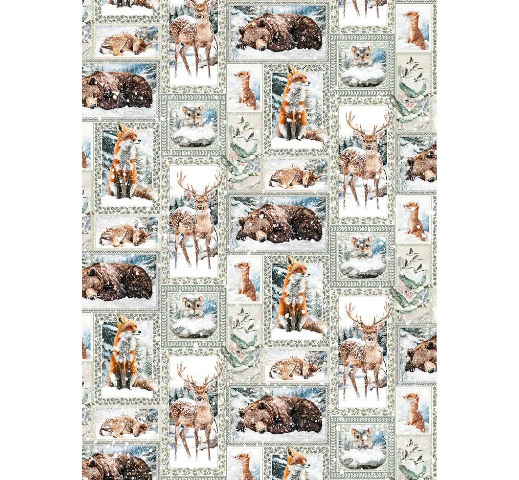 Ciao Bella Decoupage|Seidenpapier & Strohseide>Motiv-Strohseiden Sortiment "Forest Tales", 4er-Set