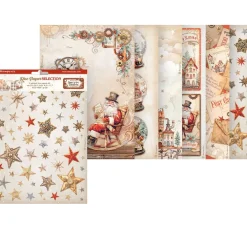 Stamperia Decoupage|Seidenpapier & Strohseide>Motiv-Strohseiden Sortiment "Gear up for Christmas"