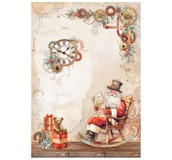 Stamperia Decoupage|Seidenpapier & Strohseide>Motiv-Strohseiden Sortiment "Gear up for Christmas"