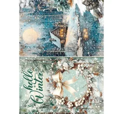 Ciao Bella Seidenpapier & Strohseide|Decoupage>Motiv-Strohseiden Sortiment "Forest Tales", 8er-Set