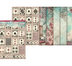 Stamperia Decoupage|Seidenpapier & Strohseide>Motiv-Strohseiden Sortiment "Master of Magic"