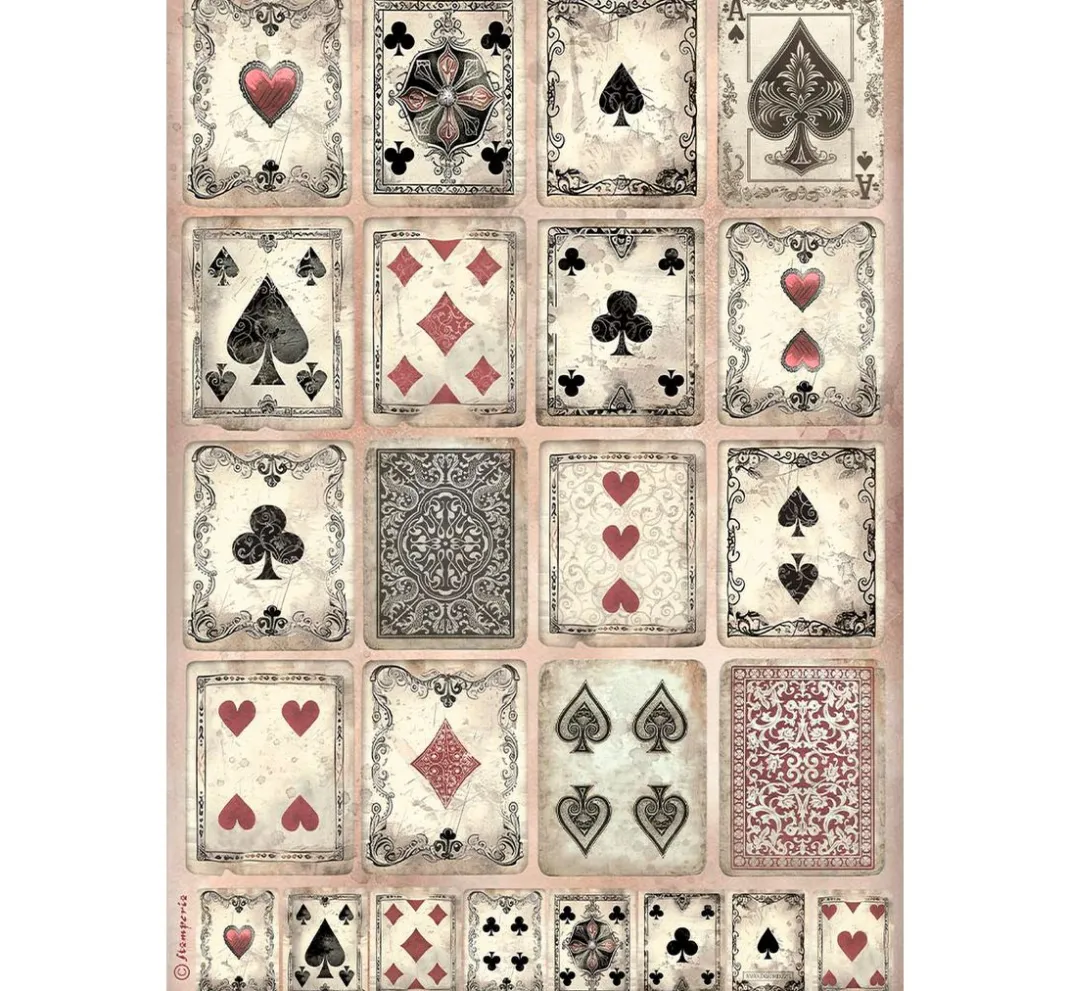 Stamperia Decoupage|Seidenpapier & Strohseide>Motiv-Strohseiden Sortiment "Master of Magic"