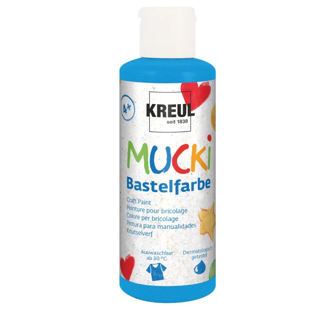 Kinder Kreul Kinder Bastelfarbe|Bastelfarbe>MUCKI Bastelfarbe, 6er Set à 80 ml
