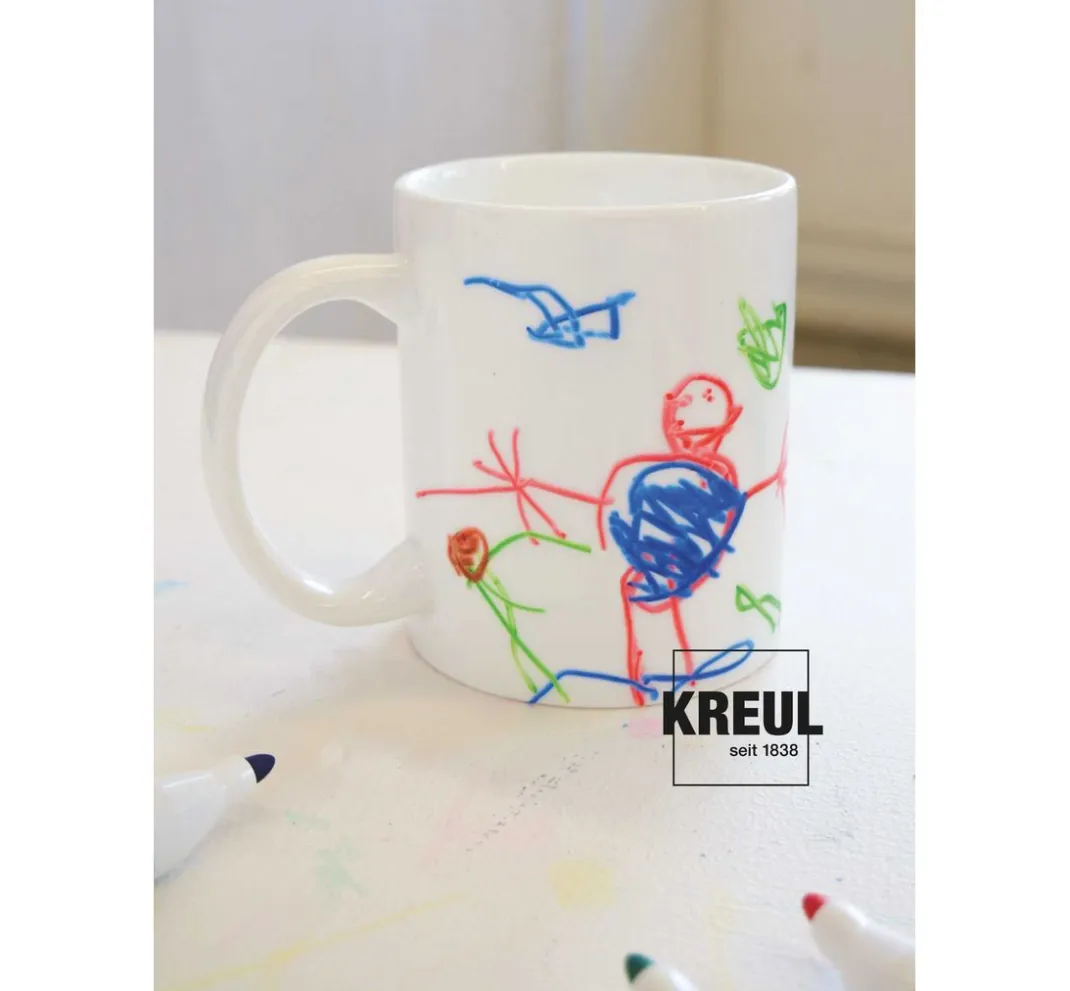 Kreul Kinder Stifte>Mucki Porzellan-Pirat, Porzellanmalstift, 5er-Set