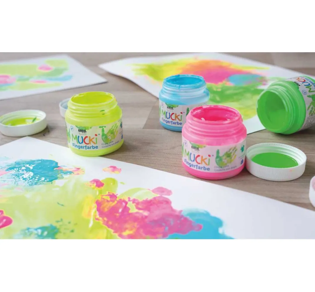 Kinder Kreul Fingerfarbe|Fingerfarbe>MUCKI Quietsch-Fingerfarbe