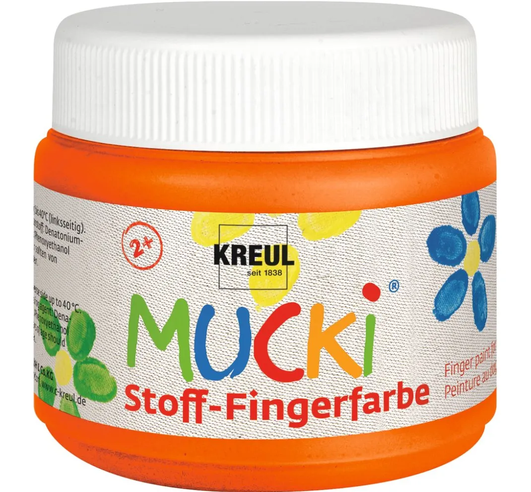 Kinder Kreul Kinder Fingerfarbe|Textilfarbe>MUCKI Stoff-Fingerfarbe, 150 ml
