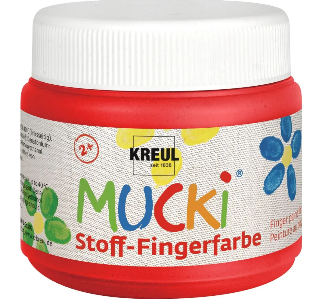Kinder Kreul Kinder Fingerfarbe|Textilfarbe>MUCKI Stoff-Fingerfarbe, 150 ml