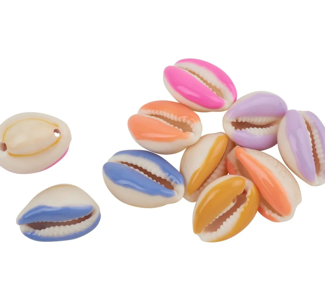 Rico Design Perlensterne|Anhänger & Charms>Muschelperlen mit 2 Bohrungen