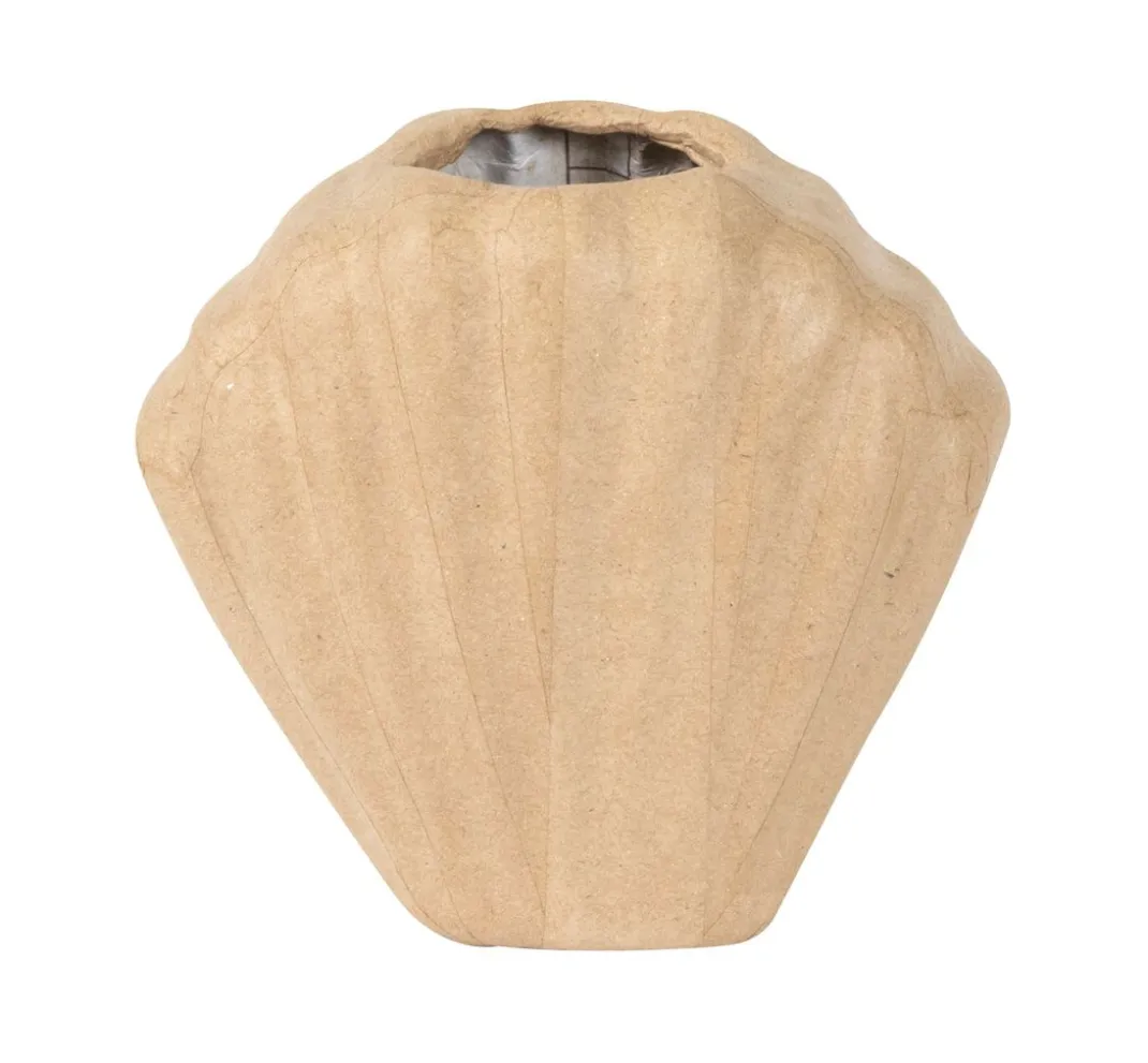 Kinder décopatch Holz|Decoupage>Muschelvase, Pappmaché, wasserdicht