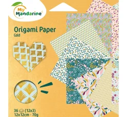 My Mandarine Origami & Papier Falten|Falt- & Origamipapier>Faltpapier-Sortiment "Gold"