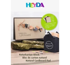 Kinder Heyda Papier|Tonpapier & Fotokarton>Naturkarton Block