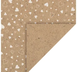 Kinder Heyda Kraftpapier & -Karton|Papier>Naturkarton "Herzen Weiß"