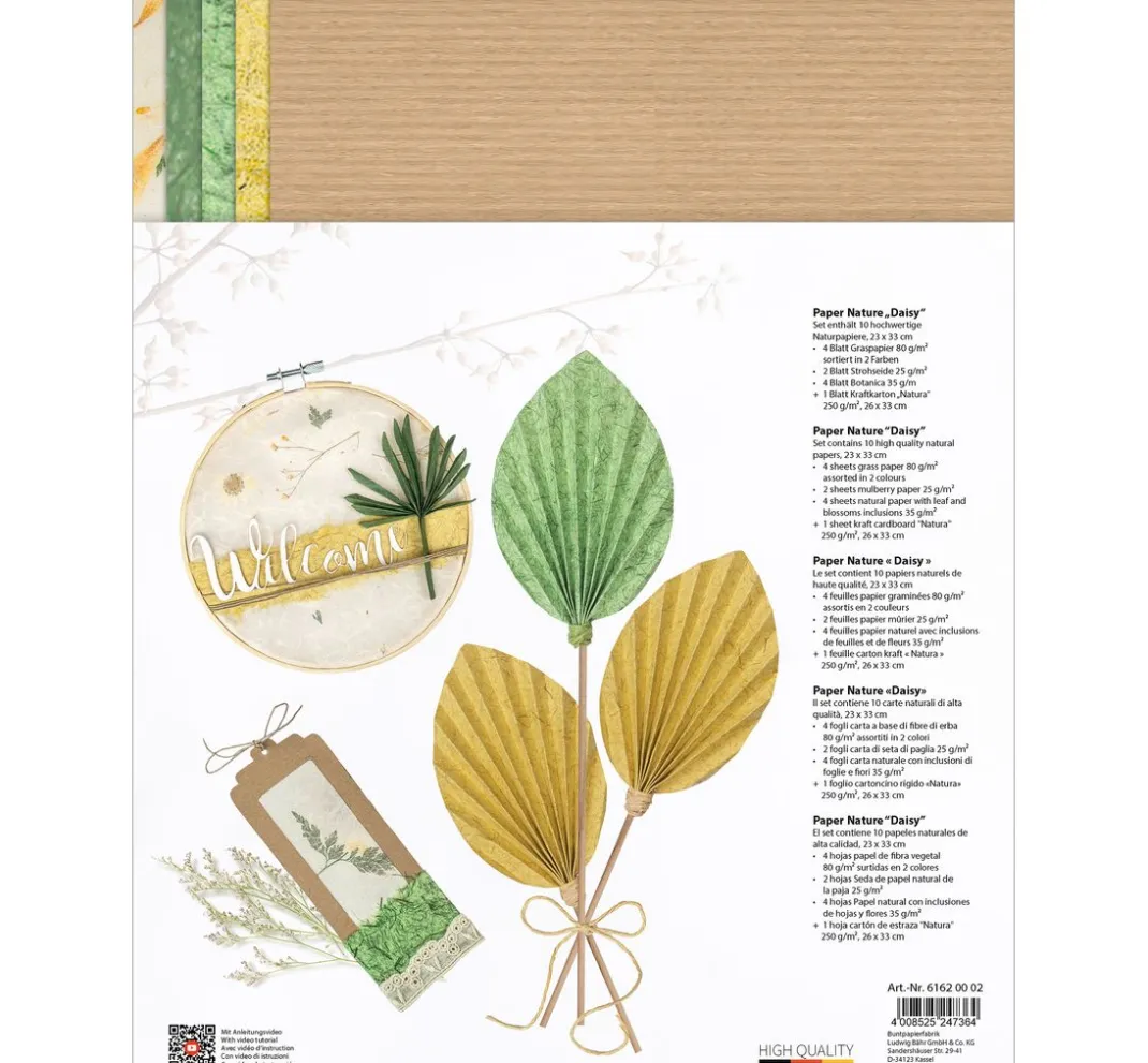 URSUS Spezialpapier & -Karton|Kraftpapier & -Karton>Naturpapiere "Daisy"