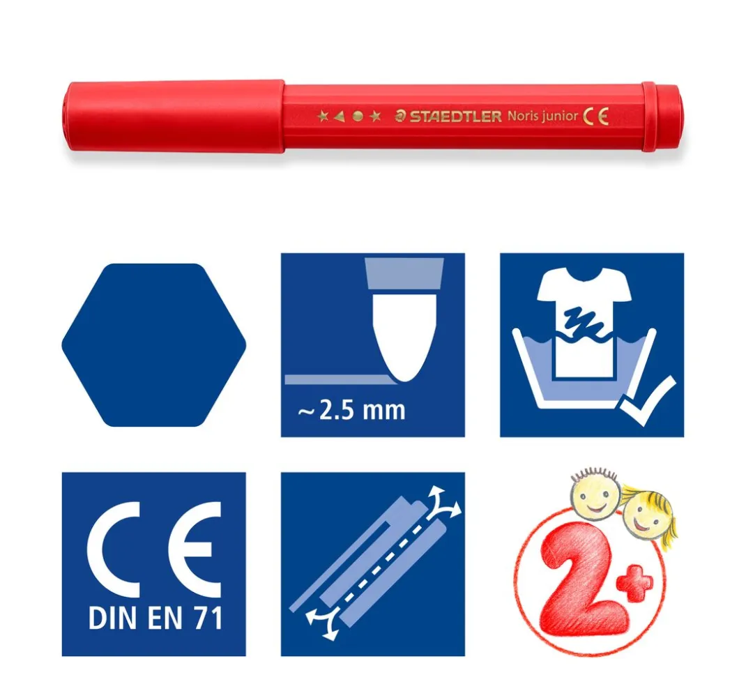 Kinder STAEDTLER Stifte & Marker|Stifte>Noris Junior Fasermaler