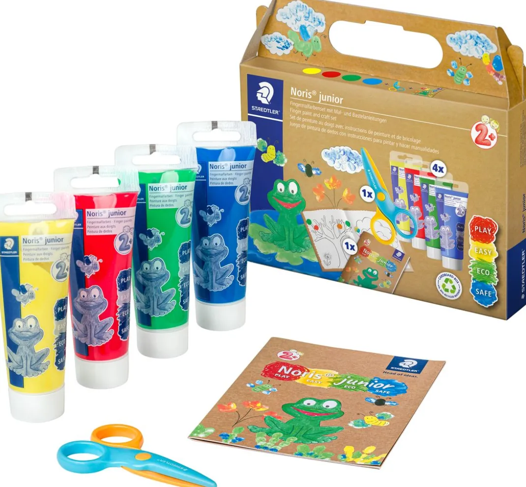 Kinder STAEDTLER Fingerfarbe|Fingerfarbe>Noris junior Fingermalfarben-Set