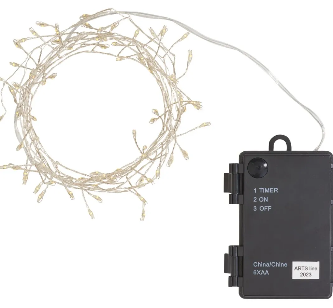 ohne Marke Lichterketten>Outdoor LED-Lichterkette mit Timer 6/18Std., 80 LEDs