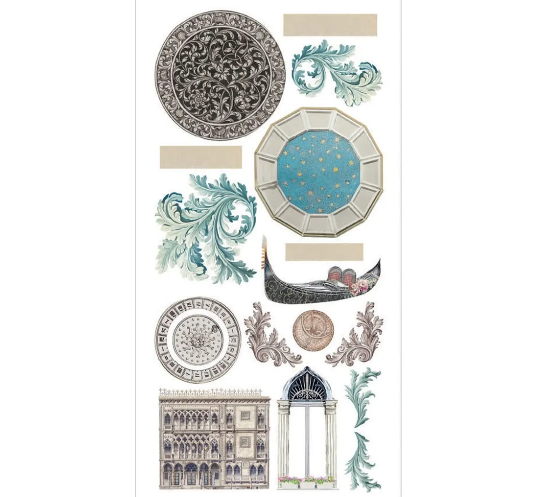 Stamperia Dekoelemente|Kartengestaltung>Paper Cut-Outs "Venice"