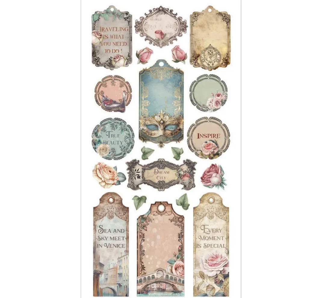 Stamperia Dekoelemente|Kartengestaltung>Paper Cut-Outs "Venice"