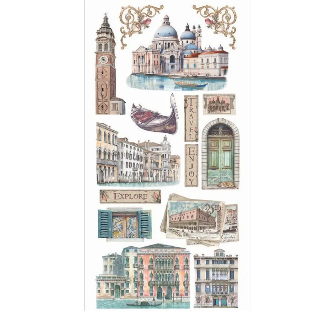 Stamperia Dekoelemente|Kartengestaltung>Paper Cut-Outs "Venice"