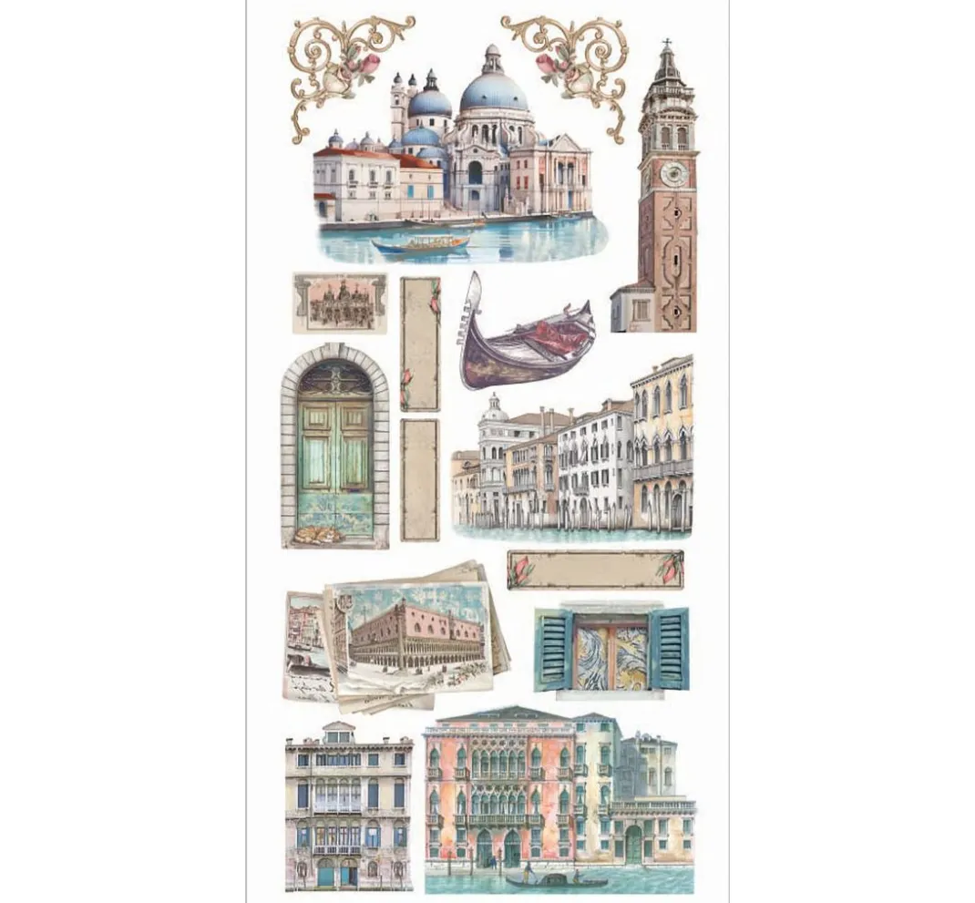 Stamperia Dekoelemente|Kartengestaltung>Paper Cut-Outs "Venice"