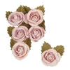 Artemio Blumen|Kartengestaltung>Papierblumen "Rosé", 6er-Set