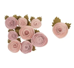 Artemio Blumen|Kartengestaltung>Papierblumen "Rosé", 9er-Set
