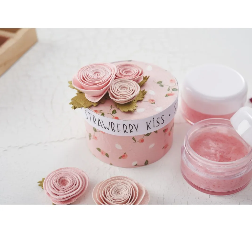 Artemio Blumen|Kartengestaltung>Papierblumen "Rosé", 9er-Set