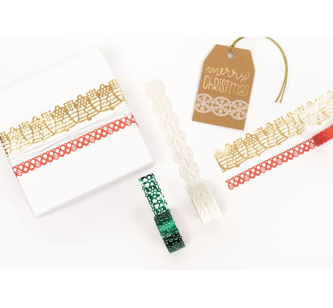 folia Masking Tape|Sticker & Klebebänder>Papierbordüren "Xmas"