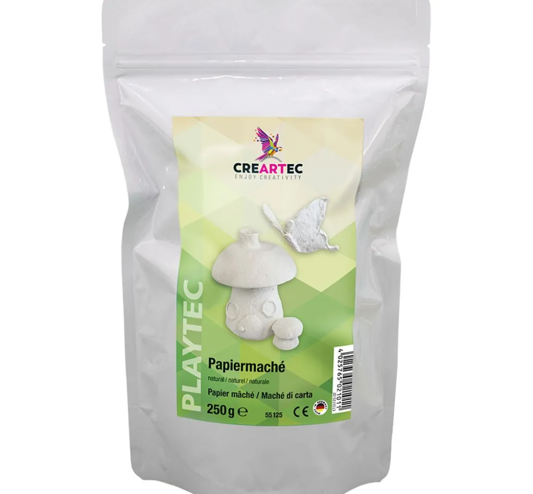 Kinder CREARTEC Modelliermassen|Modelliermasse>Papiermaché, 500g
