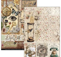 Ciao Bella Farb- & Motivblöcke|Scrapbooking>Papier-Set "Cabinet of Curiosities"