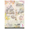 Ciao Bella Farb- & Motivblöcke>Papier-Set "Flower Shop"