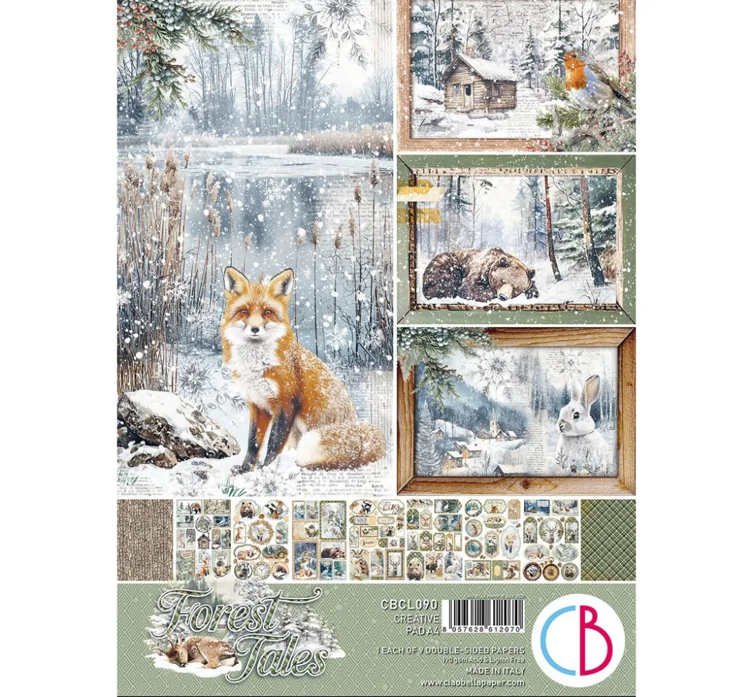 Ciao Bella Farb- & Motivblöcke|Scrapbooking>Papier-Set "Forest Tales"