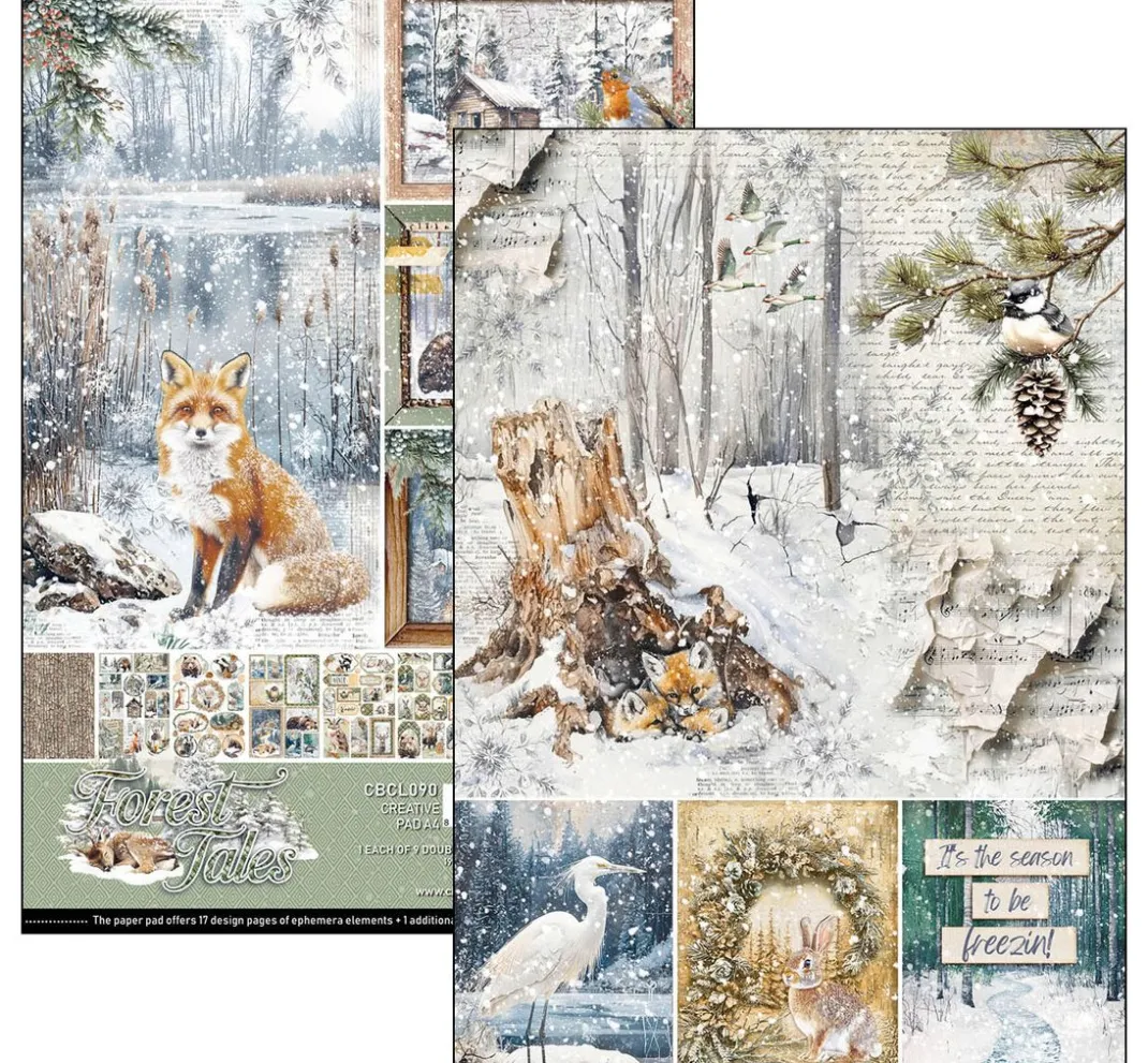 Ciao Bella Farb- & Motivblöcke|Scrapbooking>Papier-Set "Forest Tales"