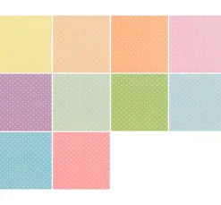 Kinder FINDit Papier|Scrapbooking>Papier-Set "Pünktchen", Pastell