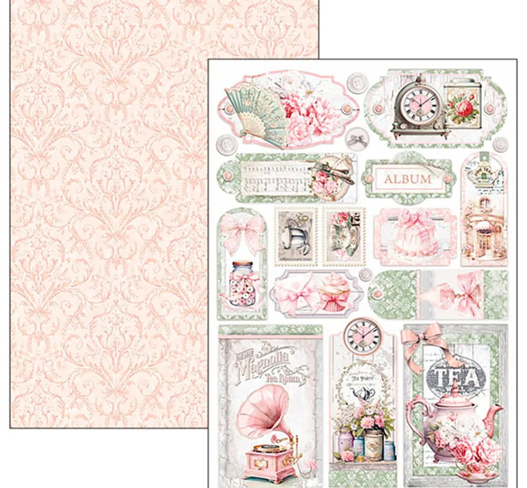 Ciao Bella Farb- & Motivblöcke>Papier-Set "Timeless Moments"