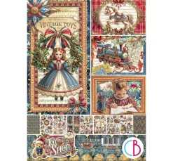 Ciao Bella Farb- & Motivblöcke|Scrapbooking>Papier-Set "Toy Shop"